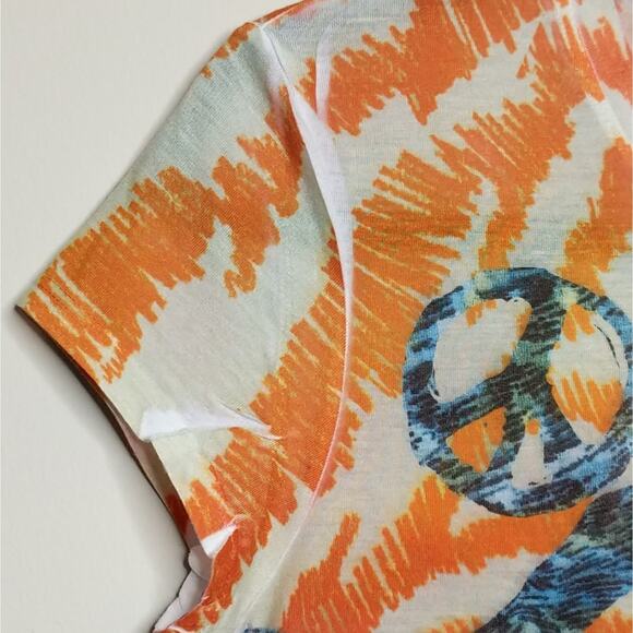 Next Era Couture Peace Sign Tee - Sz M (est) - EUC - Picture 2 of 4